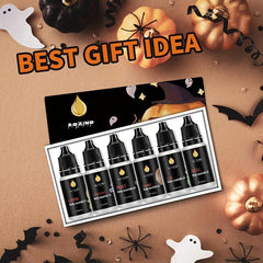 6pcs Halloween Hair Essential Set Box Lemon Lavender Mint Coconut Aloe Vera Rose