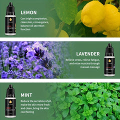6pcs Halloween Hair Essential Set Box Lemon Lavender Mint Coconut Aloe Vera Rose