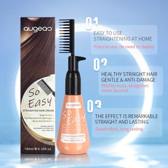 180ml Hair Straightening Cream Hair Care Hair Smoothing Comb