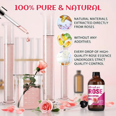 100% Pure Natural Rose Hair Care Beauty - Face Hair & Scalp Care Organic Blend