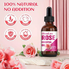 100% Pure Natural Rose Hair Care Beauty - Face Hair & Scalp Care Organic Blend