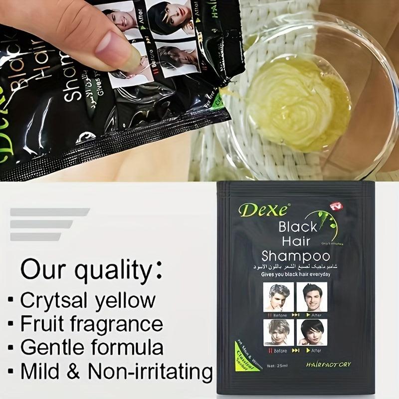 25ml 10pcs Instant Hair Dye Cream Hair Shampoo Gray Hair Coverage