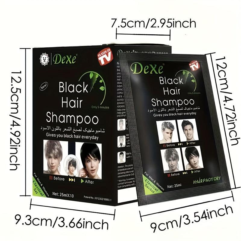 25ml 10pcs Instant Hair Dye Cream Hair Shampoo Gray Hair Coverage