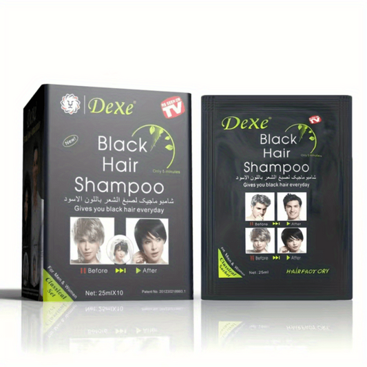 25ml 10pcs Instant Hair Dye Cream Hair Shampoo Gray Hair Coverage