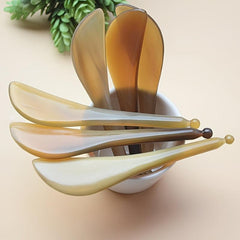 Eye Cream Massager Wand & Natural Horn Gua Sha Board