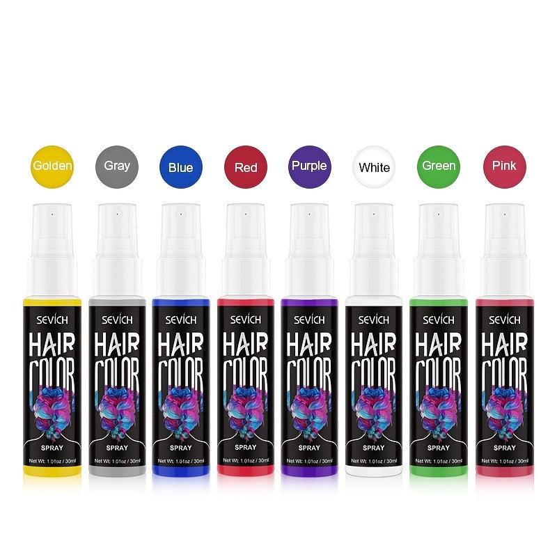 2pcs Halloween Disposable Hair Dye Spray Temporary Instant Hair