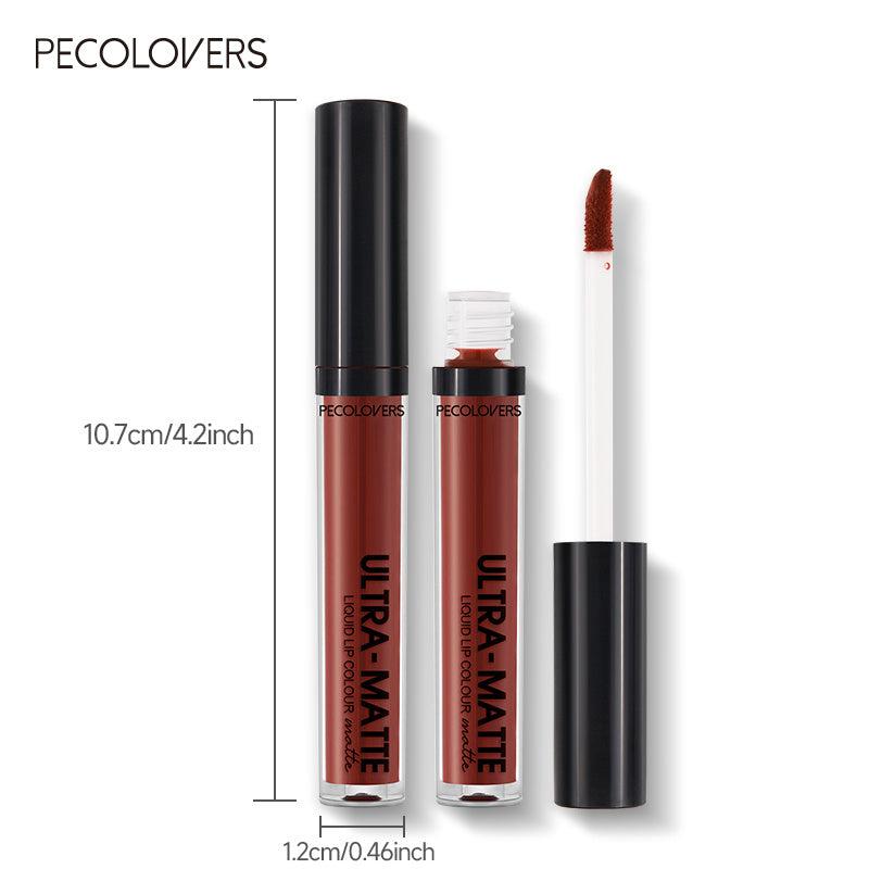 Long Lasting Velvet Matte Nude Brown Lip Gloss Waterproof Liquid Lipstick