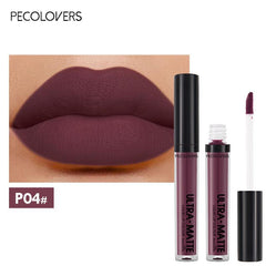 Long Lasting Velvet Matte Nude Brown Lip Gloss Waterproof Liquid Lipstick