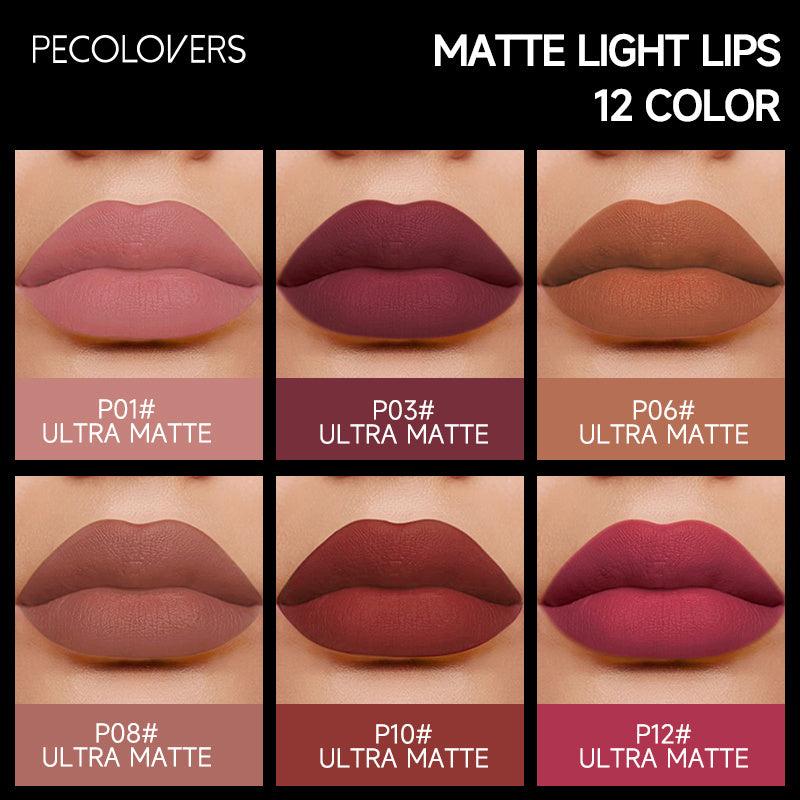 Long Lasting Velvet Matte Nude Brown Lip Gloss Waterproof Liquid Lipstick