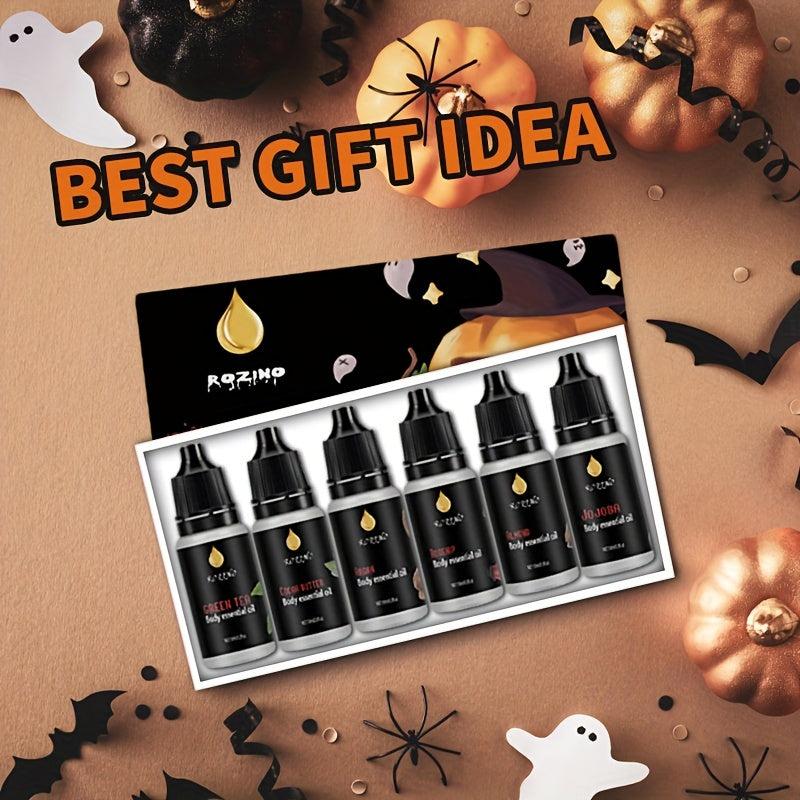 6pcs Halloween Hair Essential Set With Green Tea Cocoa Butter Nuts