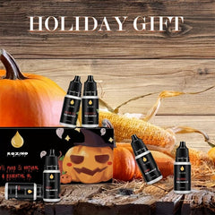6pcs Halloween Hair Essential Set With Green Tea Cocoa Butter Nuts