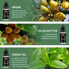 6pcs Halloween Hair Essential Set With Green Tea Cocoa Butter Nuts
