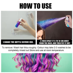 Hair Coloring Spray for Halloween Party Cosplay