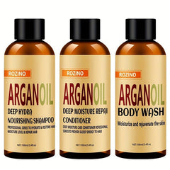 Argan Wash & Body Care Set: Deep Cleaning & Moisturizing
