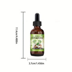 Organic Coconut Oil for Hair & Skin - Glass Dropper Bottle
