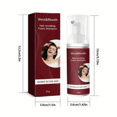 Hair Boosting Foam Shampoo Volumizing And Strengthening Hair Care