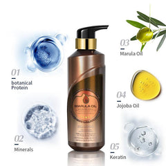 500ml Marula Shampoo Repair Damaged Dry Hair Fluffy Hair Smoothing