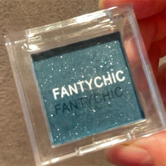 Green Cyan Monochrome Eyeshadow Compact Matte Shimmer Finish