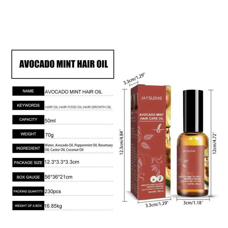 Dense Hair Avocado Mint Hair Care Essential Healthy Hair Penetrates Root To Tip