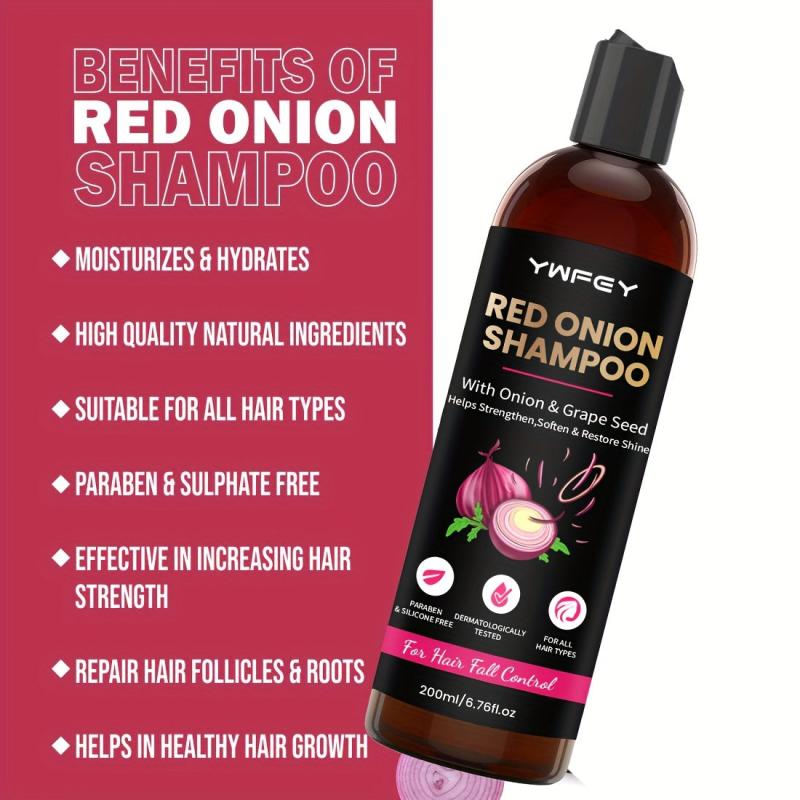 Red Onion Shampoo Natural with Grap Seed for Hair Strengthening