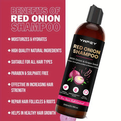 Red Onion Shampoo Natural with Grap Seed for Hair Strengthening
