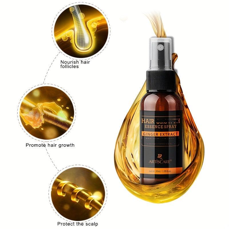 Ginger Extract Hair Care Spray Thickens Thin Hair