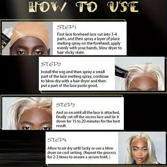 Long Lasting Lace Glue Spray Kit Waterproof Glue For Lace Front Wigs