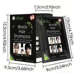 10Pcs Instant Natural Plant Hair Dye Shampoo for Men Women