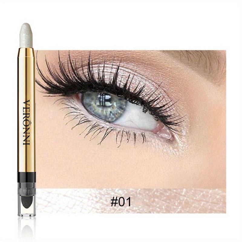 Glitter Eyeshadow Stick 6 Colors Waterproof Highlighter Cream Pen
