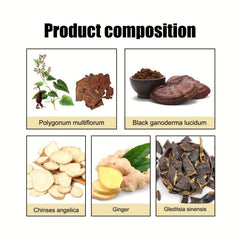 Organic Polygonum Multiflorum Hair Shampoo for Darkening Hair