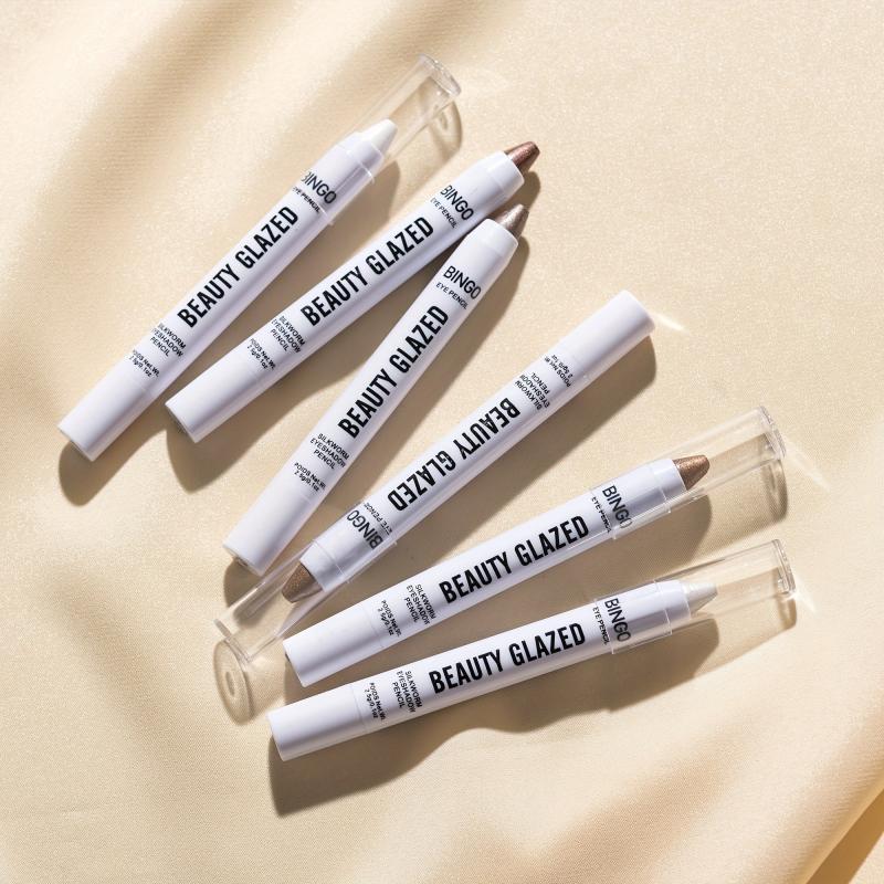 6 Color Eyeshadow Stick Highlighter Shimmer Golden Tone Eye Makeup