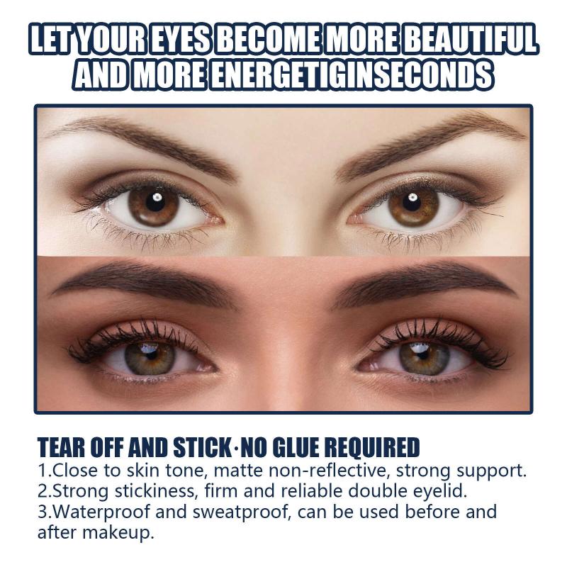 Natural Invisible Eyelid Stickers Water Activated Glue Adhesive