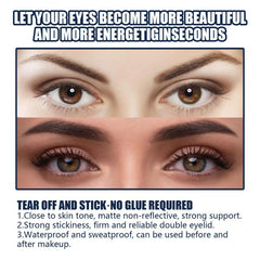 Natural Invisible Eyelid Stickers Water Activated Glue Adhesive