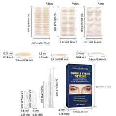 Natural Invisible Eyelid Stickers Water Activated Glue Adhesive