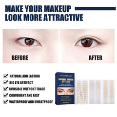 Natural Invisible Eyelid Stickers Water Activated Glue Adhesive