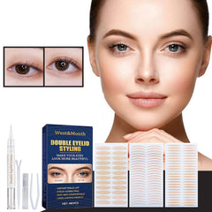 Natural Invisible Eyelid Stickers Water Activated Glue Adhesive