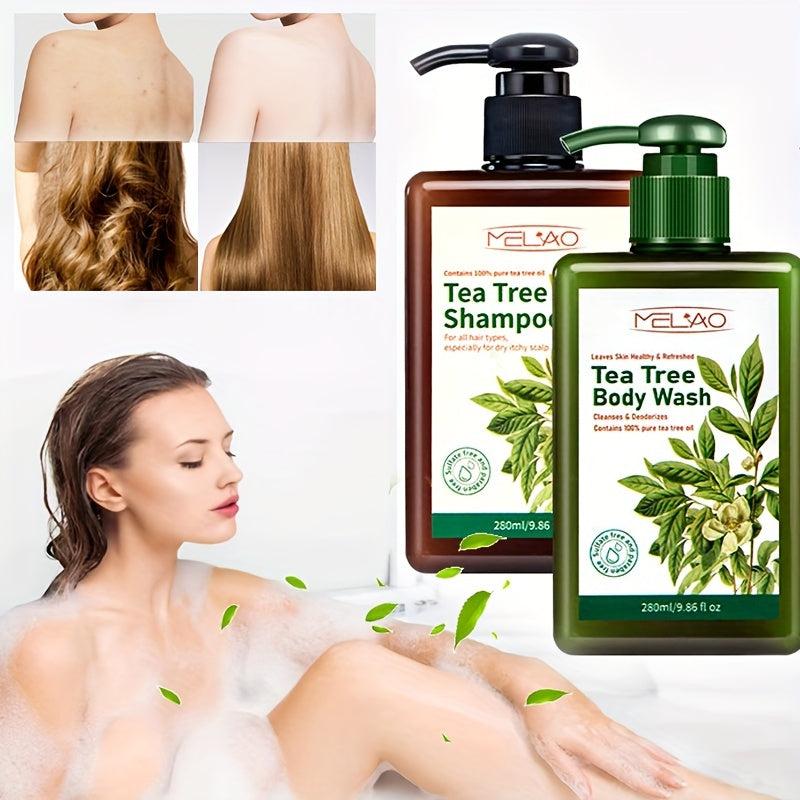 Tea Tree Shampoo and Body Wash for All Hair Types