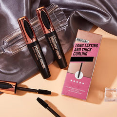 Volumizing Mascara 4D Silicone Brush Head Waterproof Curling Holding Eyelashes