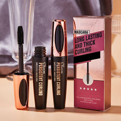 Volumizing Mascara 4D Silicone Brush Head Waterproof Curling Holding Eyelashes