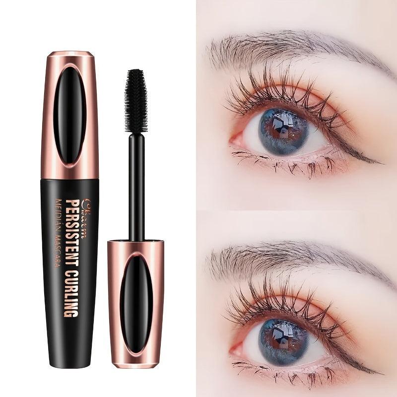 Volumizing Mascara 4D Silicone Brush Head Waterproof Curling Holding Eyelashes