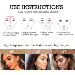 8 Colors Makeup Palette Contouring Facial Highlighter Foundation Blush Palette