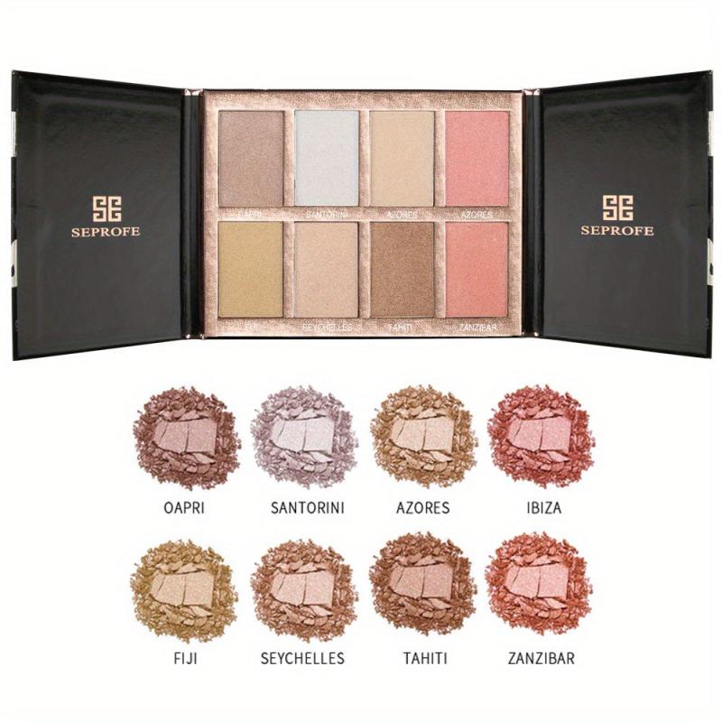 8 Colors Makeup Palette Contouring Facial Highlighter Foundation Blush Palette