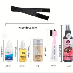 8pcs Wig Kit Lace Front Wigs Waterproof Glue Hair Extensions Adhesive Set