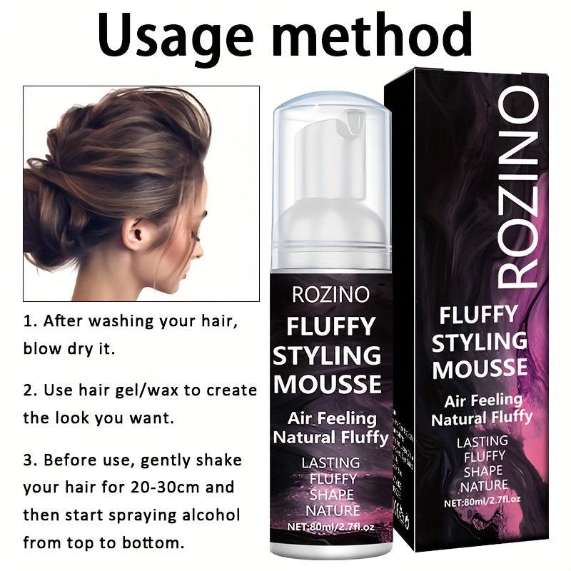 Natural Fluffy Styling Mousse Refreshing Non Sticky Hair Mousse