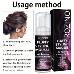 Natural Fluffy Styling Mousse Refreshing Non Sticky Hair Mousse