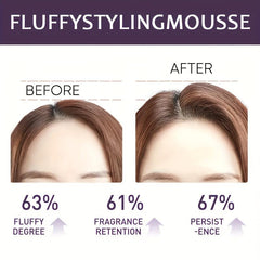 Natural Fluffy Styling Mousse Refreshing Non Sticky Hair Mousse