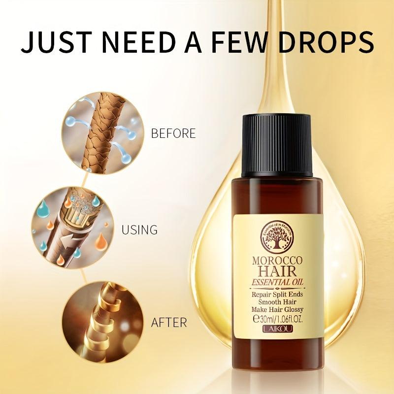Morocco Argan Hair Essential Repair Split Ends Smooth Hair Make Hair Glossy