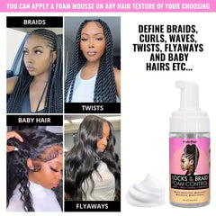 Curly Hair Mousse for Wigs Extensions Toupees