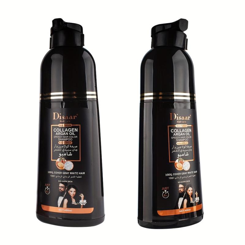 400ml Collagen Argan Hair Shampoo - Botanical Hair Dye Shampoo
