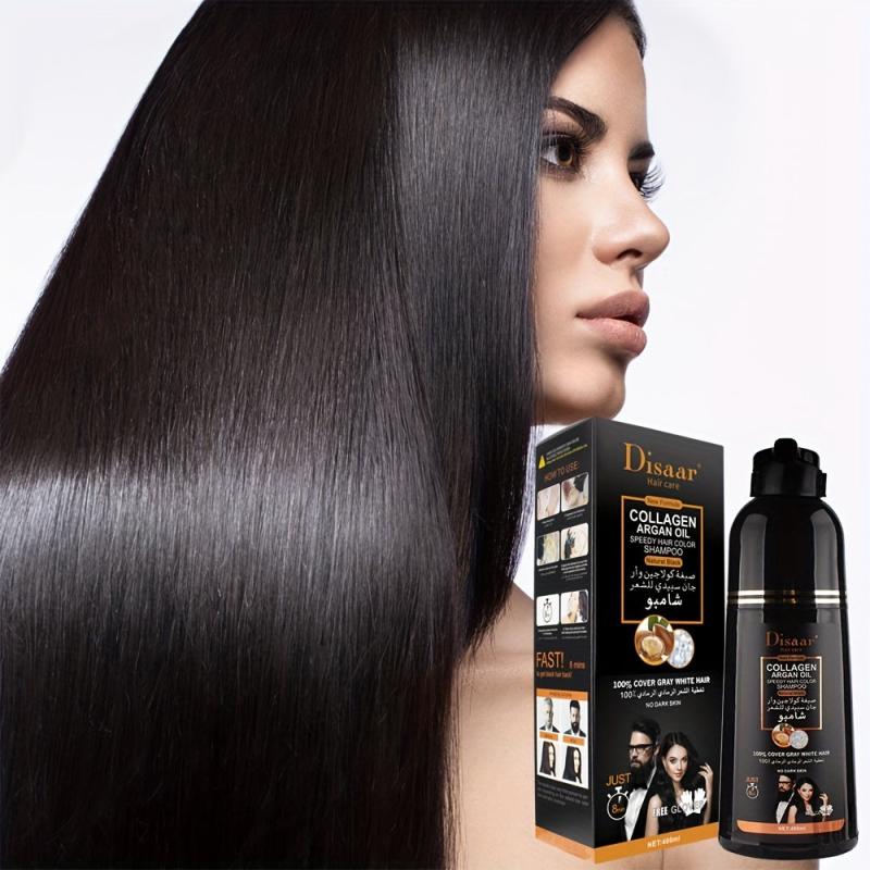 400ml Collagen Argan Hair Shampoo - Botanical Hair Dye Shampoo